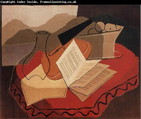 Juan Gris The Fiddle in front of window